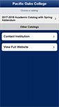 Mobile Screenshot of catalog.pacificoaks.edu